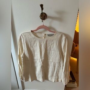 NWT Everlane Linen Long Sleeve Shirt Size 4